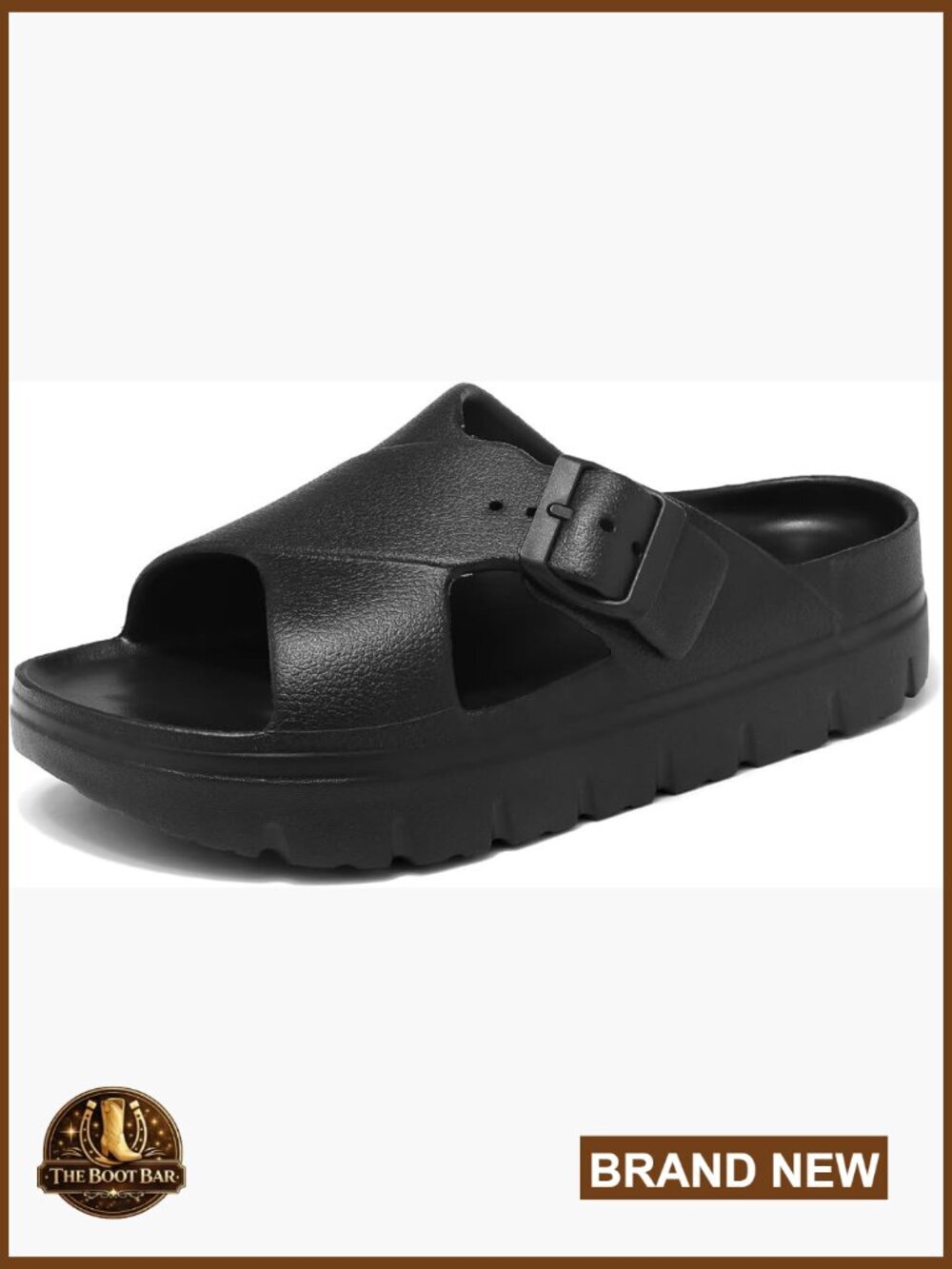 Women's Platform Criss Cross Sandals with Arch Support, Adjustable Buckle Slides